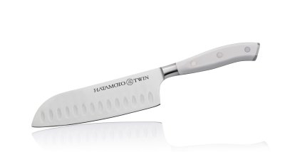 Кухонный Нож Японский Шеф Сантоку Hatamoto TW-003B Кухонный Нож Японский Шеф Сантоку Hatamoto TW-003B