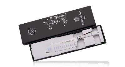 TW-003B Фотография Кухонный Нож Японский Шеф Сантоку Hatamoto TW-003B