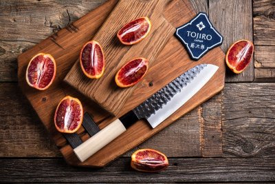 F-1112 Фотография Японский Шеф Нож Сантоку F-1112